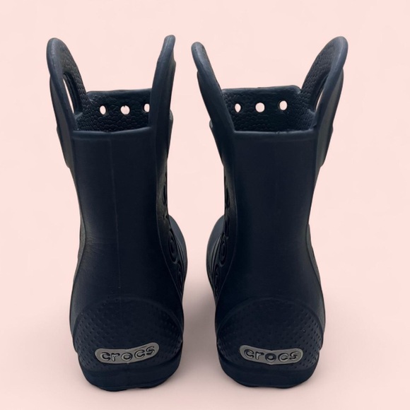 8C Crocs Handle It Navy Blue Toddler Boy Toddler Girl Rain Boots Unisex Boots - Picture 5 of 8